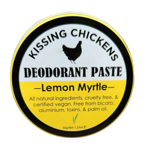 Kissing Chickens Bicarb-Free Natural Deodorant Paste - Lemon Myrtle 35g tin