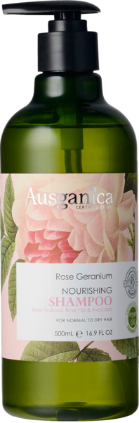 Rose Geranium Shampoo (Normal to Dry Hair) - Ausganica