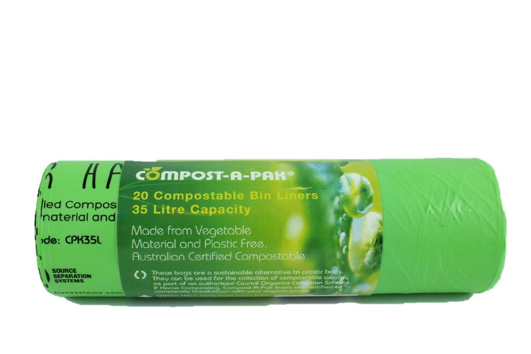 Compostable 35L Bin Liners - 10 pack -Compost-a-pak