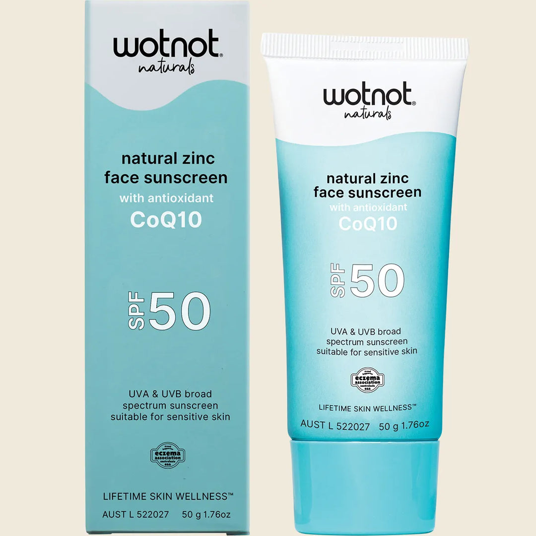 Zinc Sunscreen Cream SPF 50 with CoQ10 by WOTNOT