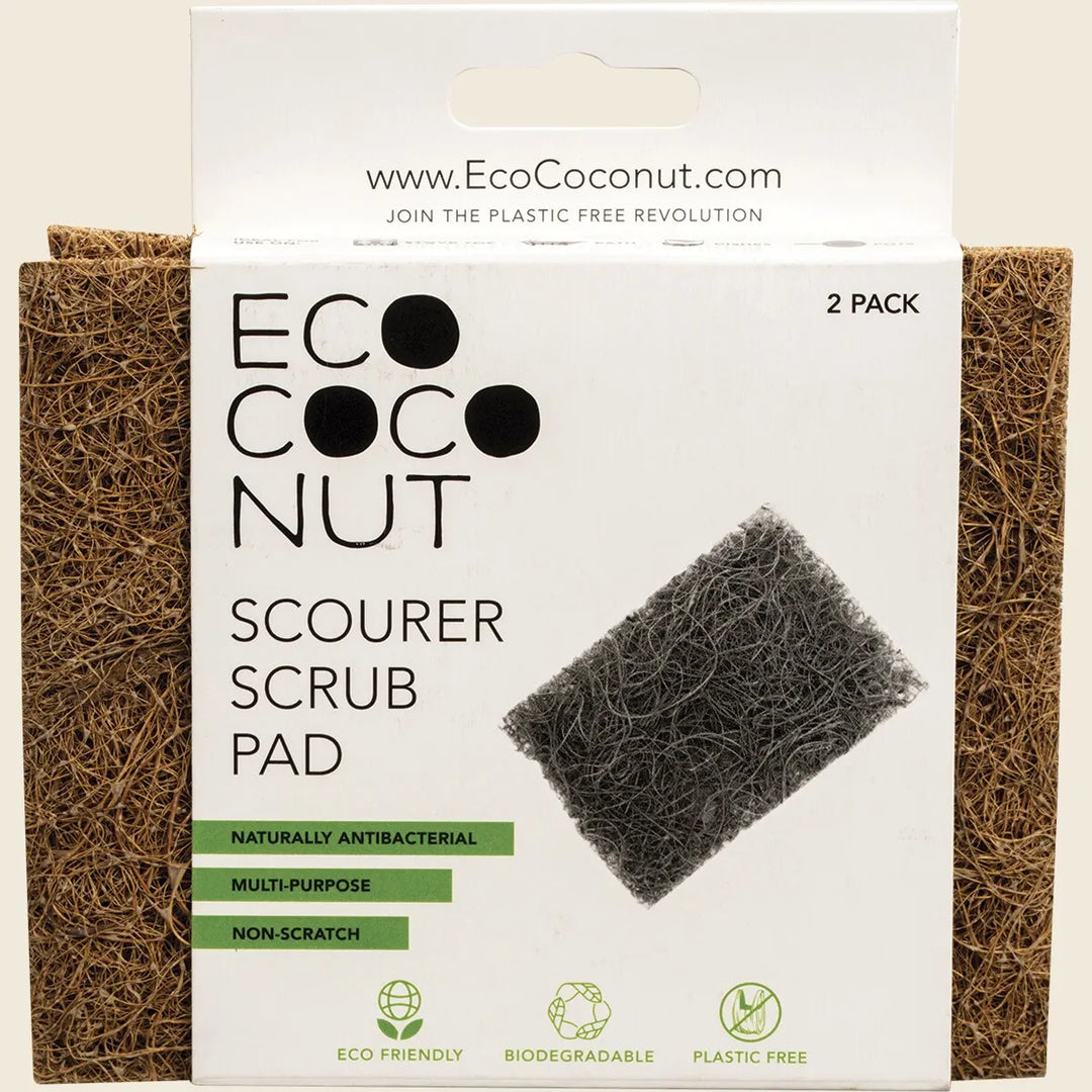 Coconut Fibre SCOURER- 2 pack by ECO COCONUT