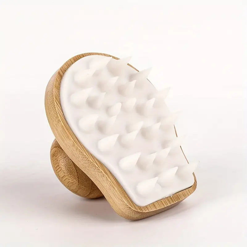 Bamboo and Silicone Scalp Massage Brush