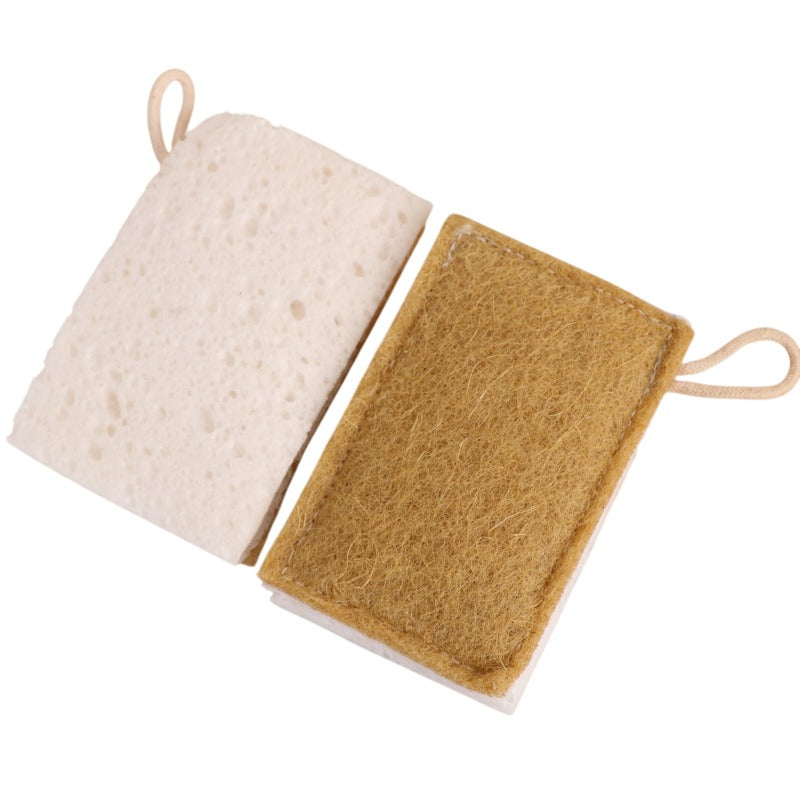 Sponge Scrubber- Cellulose & Sisal 2 PACK by Green Essentials