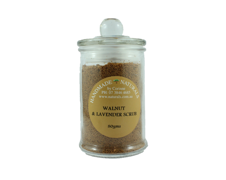 Walnut and Lavender Scrub Jar by Handmade Naturals